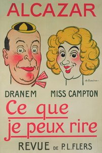 I can laugh, Alcazar poster by Adrien Barrere