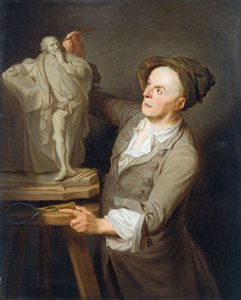 Louis-Francois Roubiliac Modelling his Monument to Shakespeare