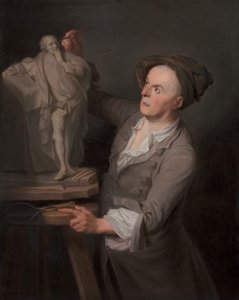Louis-Francois Roubiliac Modelling His Monument to Shakespeare