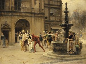 The Carnival Procession by Adrien Moreau