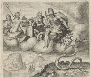 Fable of Jupiter and the Snake by Egidius  Sadeler (II)