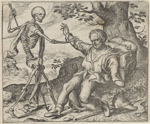 Fable of the Old Man and Death by Egidius  Sadeler (II)