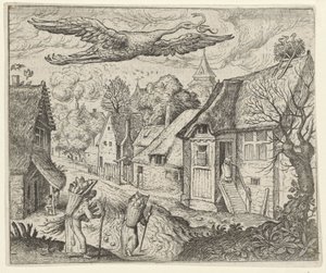 Fable of the Old Stork by Egidius  Sadeler (II)