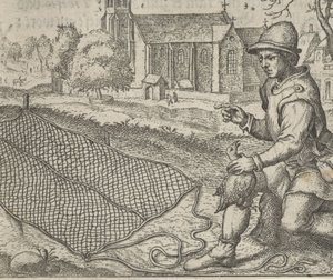 Fable of the Birdcatcher and the Partridge by Egidius  Sadeler (II)