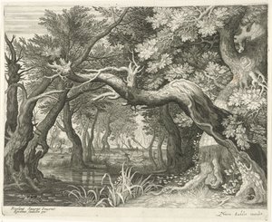 Deer Hunt by a Forest Lake Six Landscapes (series title)