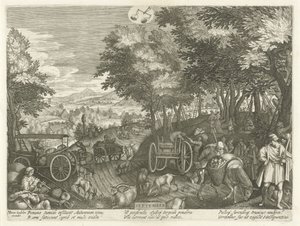 September (The Twelve Months) by Egidius  Sadeler (II)