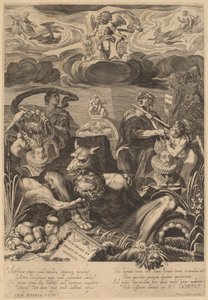 Allegory of the Marriage of Emperor Ferdinand II and Eleanor Gonzaga by Aegidius Sadeler II