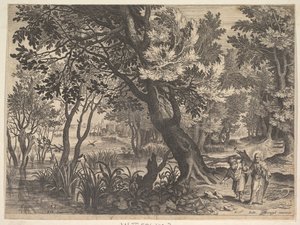 Landscape with Christ Tempted by the Devil by Aegidius Sadeler II