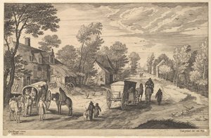 Path Through a Village by Aegidius Sadeler II