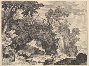 Rocky Landscape with the Stigmatisation of Saint Francis