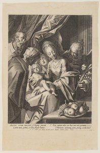 The Holy Family with Saint Anne and Two Angels