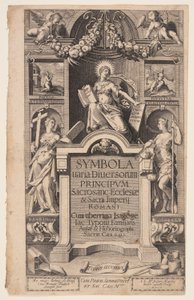 Title Page to Symbola Varia Diversorum by Aegidius Sadeler II