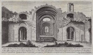 Baths of Diocletian, Rome by Aegidius Sadeler or Saedeler