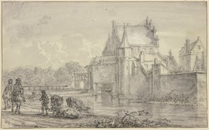 The Old Delft Gate in Rotterdam by Aelbert Cuyp