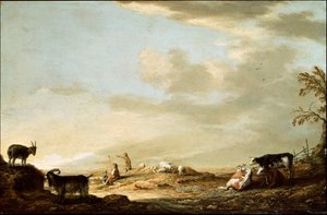 Landscape with Cattle and Figures by Aelbert Cuyp