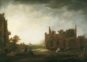 Landscape with the Ruins of Rijnsburg Abbey