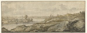 Landscape with a River by Aelbert Cuyp