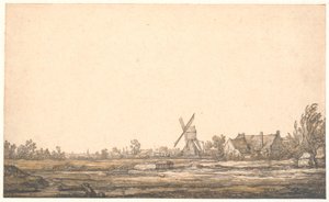 Landscape with a Mill by Aelbert Cuyp