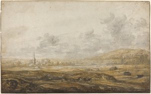 Panoramic Landscape along the Rhine by Aelbert Cuyp