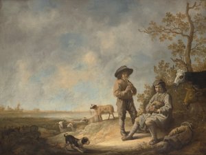 Piping Shepherds by Aelbert Cuyp