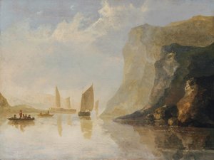 River Landscape with Boats