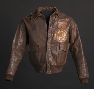 Tuskegee Airman Flight Jacket Worn by Lt. Col. Woodrow W. Crockett, 1942 by Aero Leather Clothing Co.