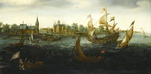 The Eendracht before IJsselmonde, 1618