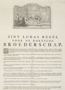 Rules of the Guild of Saint Luke in Dordrecht by Aert Schouman