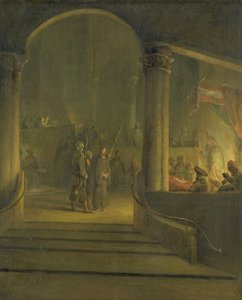 Christ before Caiaphas by Aernt de Gelder