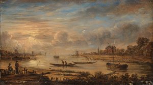 River View at Sunrise, c.1640