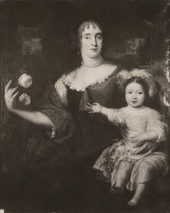 Double Portrait of Maria van Berckel and Her Daughter by After Jan de Baen