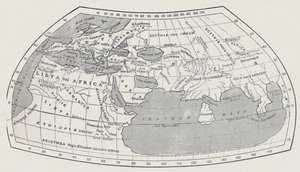 Map of the World, According to Ptolemy, 1923