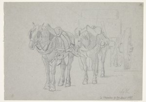 Carriage Drawn by Two Horses