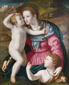 Madonna and Child with St John the Baptist