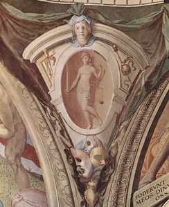 Allegories Of The Cardinal Virtues. Frescoes In The Chapel Of Eleonora Da Toledo