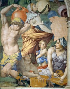The Gathering of Manna (detail), 1540-1545
