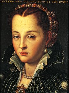 Portrait of Lucrezia de Medici by Agnolo Bronzino