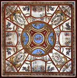 Ceiling Design for the Painted Breakfast Room at Kedlestone Hall, Derbyshire, c.1760 by Agostino Brunias