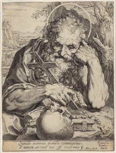Saint Jerome by Agostino Carracci