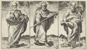 James the Lesser, James the Greater, and Matthias (Christ, Mary, John the Baptist, and the Apostles)