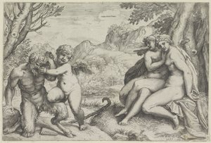 Love Conquers All by Agostino Carracci