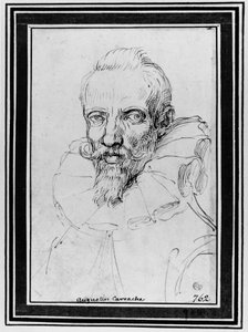 Portrait of a Bearded Man by Agostino Carracci