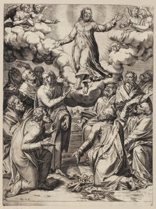 Stigmatization of Saint Francis by Agostino Carracci