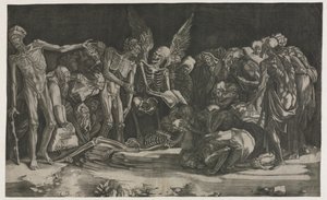 Allegory of Death and Fame by Agostino Musi