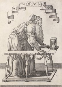 Allegory of Old Age (Anchora Inparo) by Agostino Veneziano (attributed to)