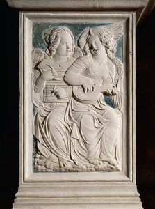 Musical angels by Agostino di Duccio
