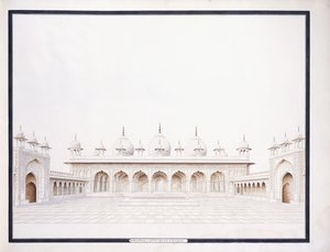 The Moti Musjid in the Fort of Agra, c. 1815 by Agra School