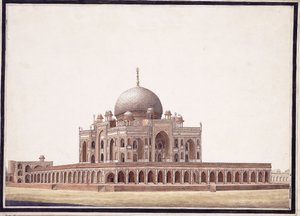 The Tomb of Humayun by Agra School
