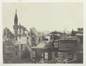 General View Taken from the West, Cairo, plate 1 from the album "Egypt, Nubia, Palestine and Syria," (1852) by Aimé Rochas