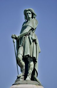 Colossal statue of Vercingetorix (72-46 BC), Gallic leader by Aime Millet